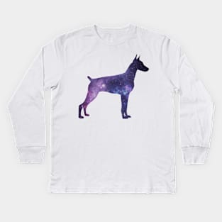 galaxy pinscher Kids Long Sleeve T-Shirt